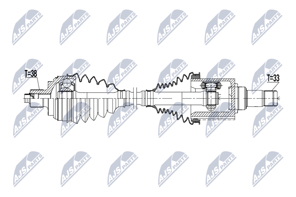 Wał napędowy NTY NPW-VW-227