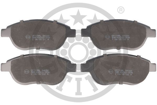 Zestaw klocków hamulcowych, hamulce tarczowe OPTIMAL BP-84100