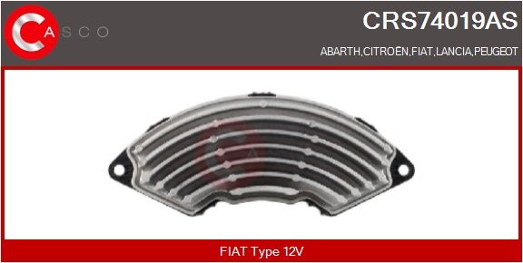 Odpor, vnitřní tlakový ventilátor CASCO CRS74019AS