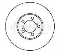 Tarcza hamulcowa BORG & BECK BBD4099