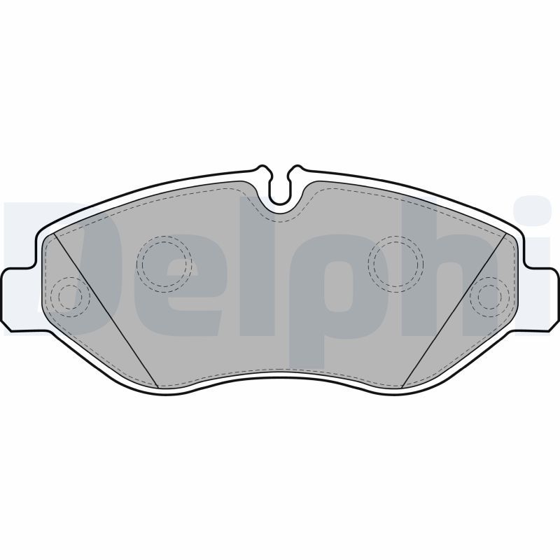 Zestaw klocków hamulcowych, hamulce tarczowe DELPHI LP2039