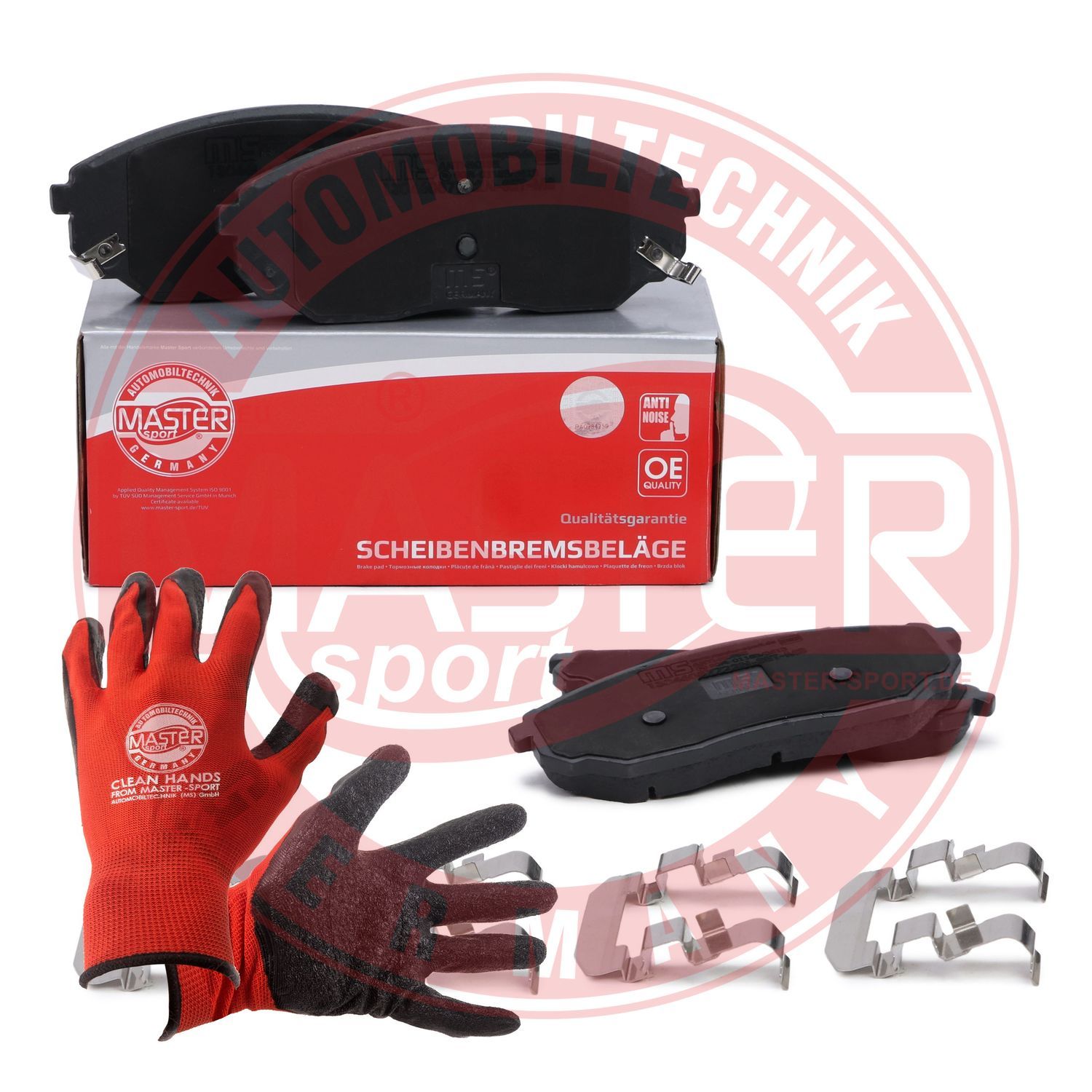 Zestaw klocków hamulcowych, hamulce tarczowe MASTER-SPORT GERMANY 13046057722N-SET-MSP