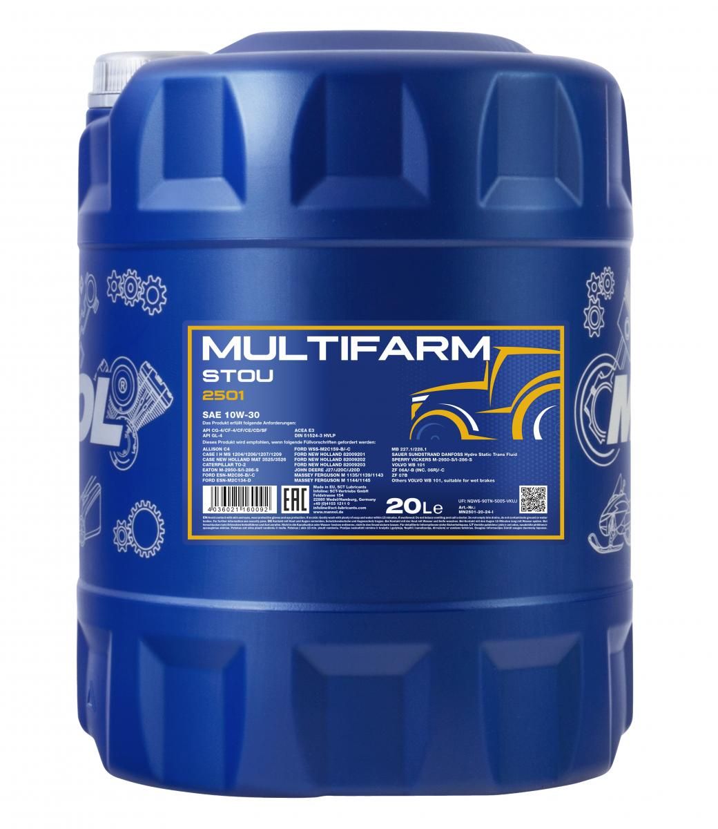 MANNOL MULTIFARM STOU 10W-30- 20L