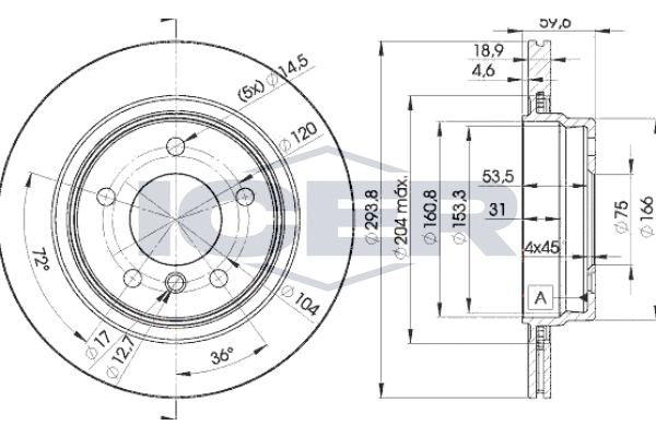 Tarcza hamulcowa ICER 78BD5563-2