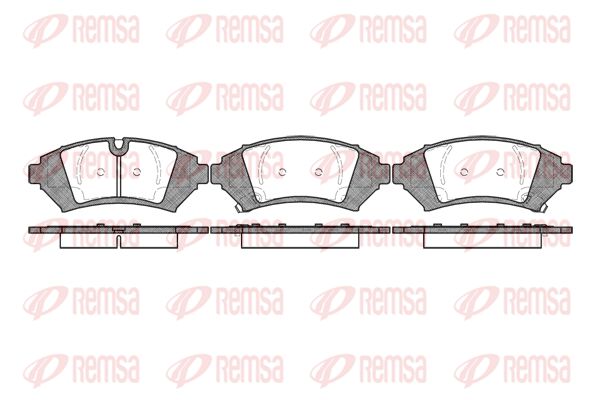 Zestaw klocków hamulcowych, hamulce tarczowe KAWE 0641 12