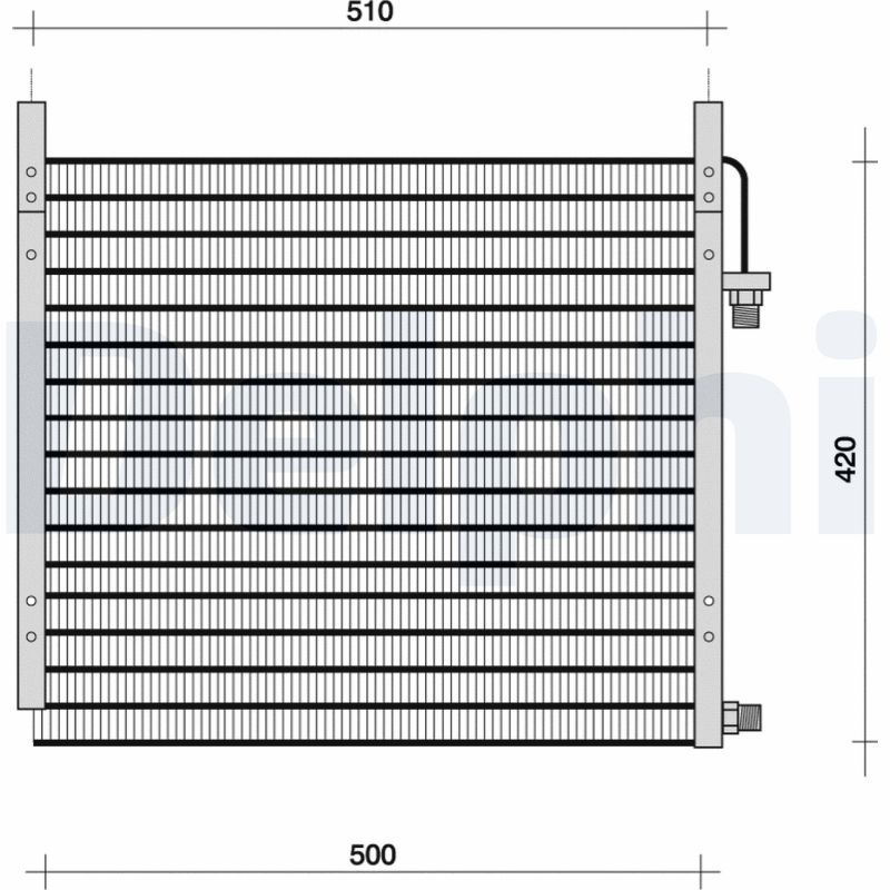 Skraplacz, klimatyzacja DELPHI TSP0225003