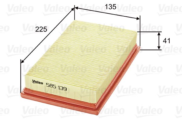 Vzduchový filter VALEO 585139