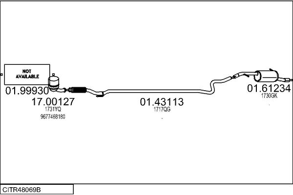Układ wydechowy MTS CITR48069B033395