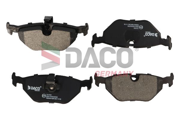 Zestaw klocków hamulcowych, hamulce tarczowe DACO GERMANY 321520