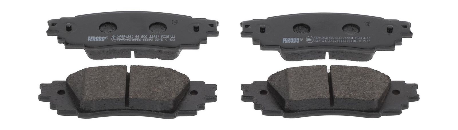 set placute frana,frana disc FERODO FDB5122