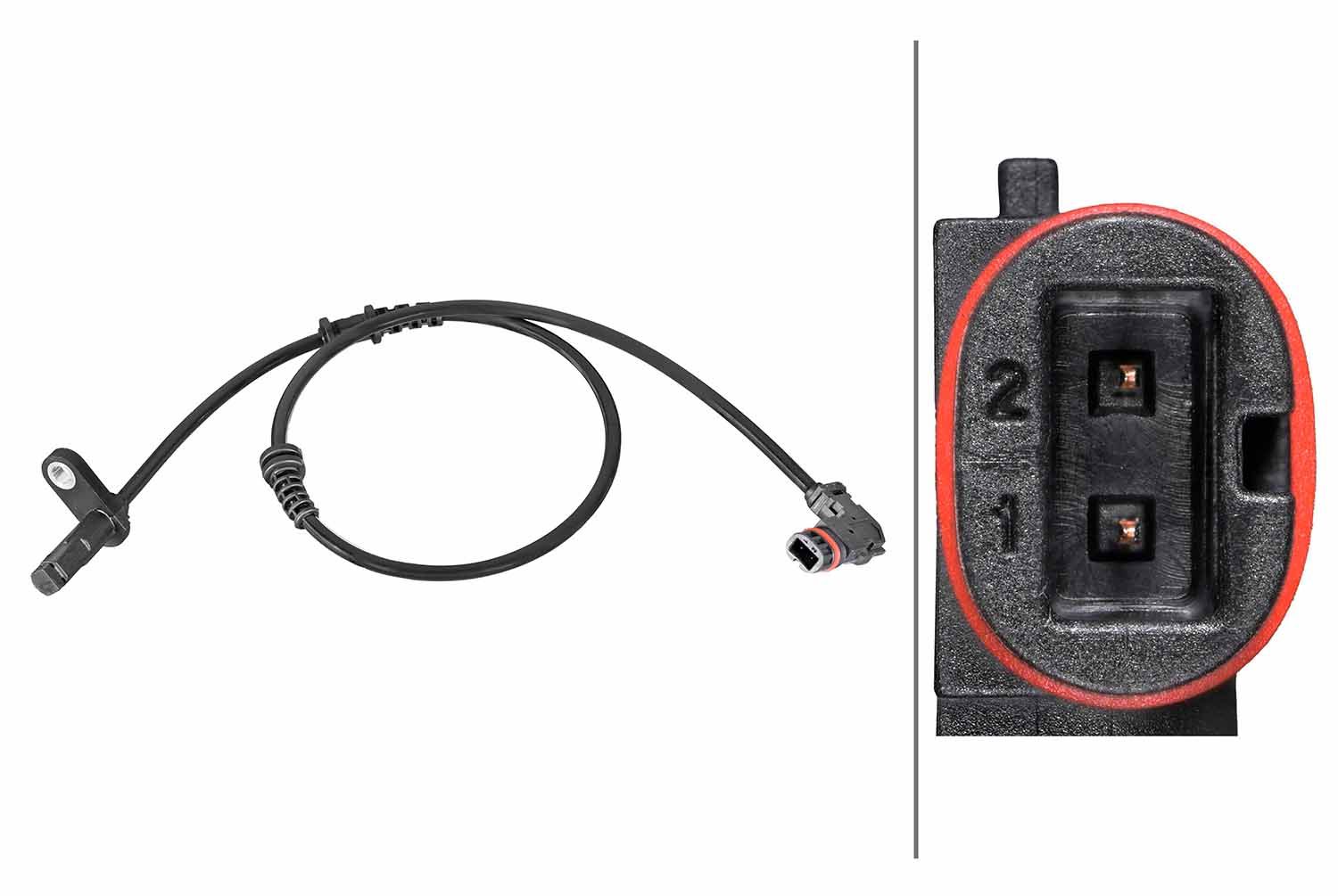 Czujnik, prędkość obrotowa koła HELLA 6PU358216-751