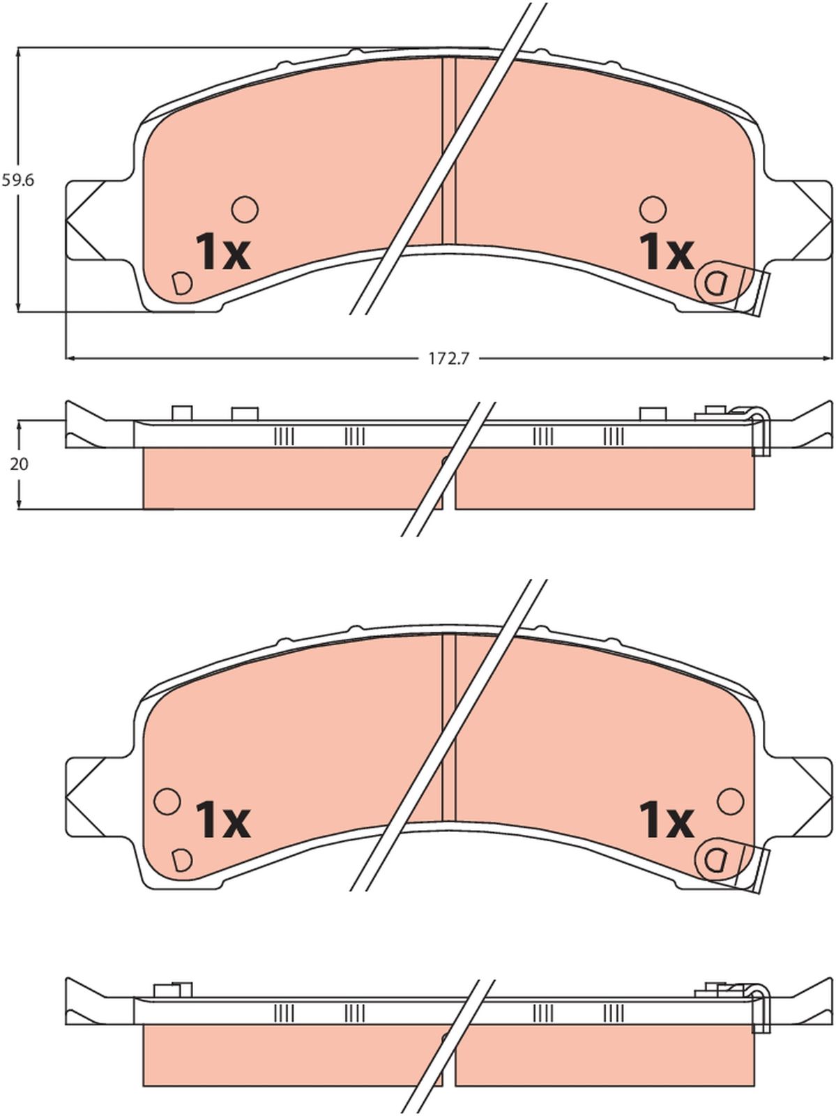 Piduriklotsi komplekt,ketaspidur