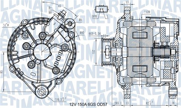 Alternator MAGNETI MARELLI 063731430110