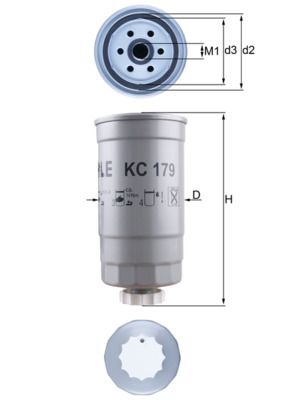 Palivový filtr KNECHT KC 179