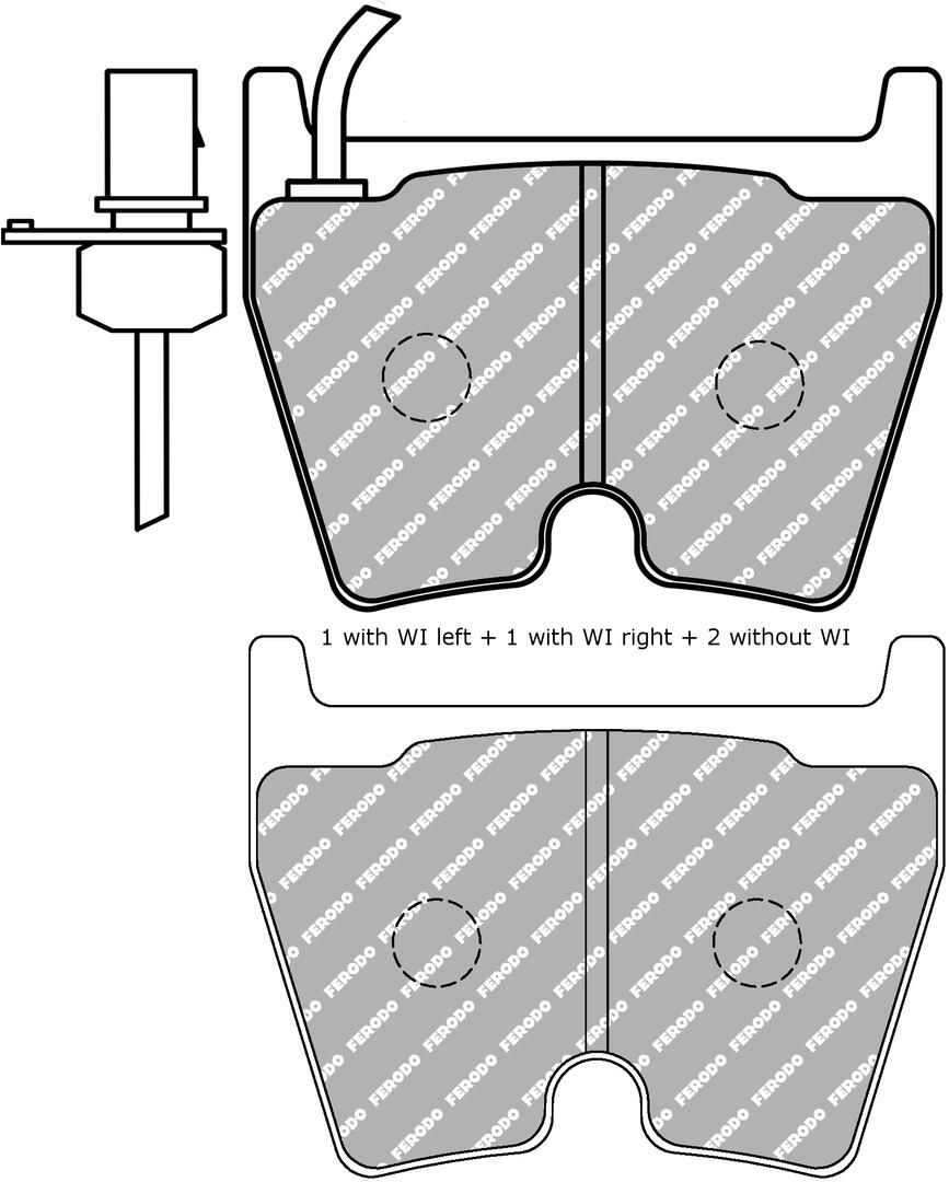 set placute frana,frana disc FERODO RACING DS PERFORMANCE FDS1664