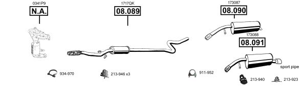 Układ wydechowy ASMET PE081810