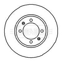Tarcza hamulcowa BORG & BECK BBD4849
