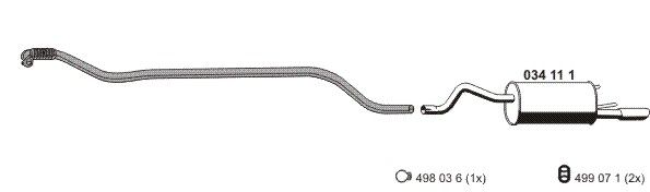 Układ wydechowy ERNST 050996