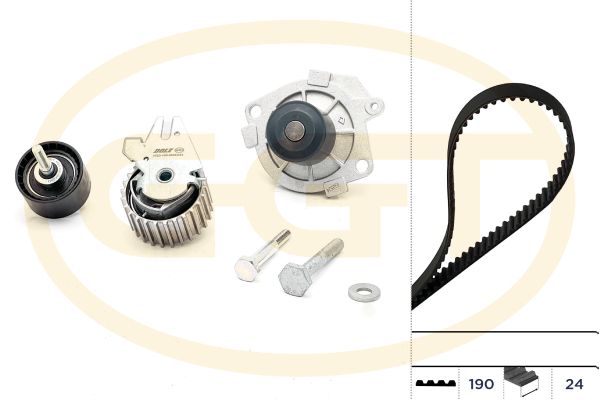 Set pompa apa + curea dintata GGT KPA20032