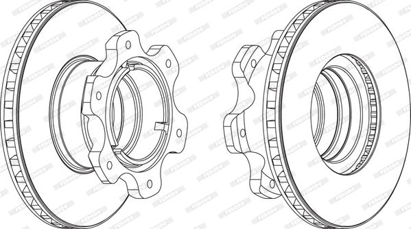 Tarcza hamulcowa FERODO FCR208A