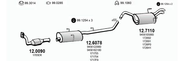 Układ wydechowy ASSO ART2793