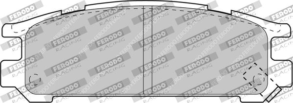 Zestaw klocków hamulcowych, hamulce tarczowe FERODO RACING FCP790H