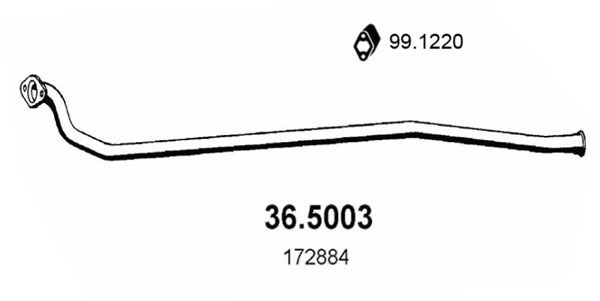 Rura wydechowa ASSO 36.5003