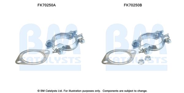 Zestaw montażowy, rura wydechowa BM CATALYSTS FK70250