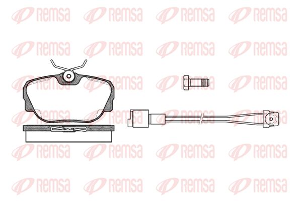 Zestaw klocków hamulcowych, hamulce tarczowe KAWE 0296 02
