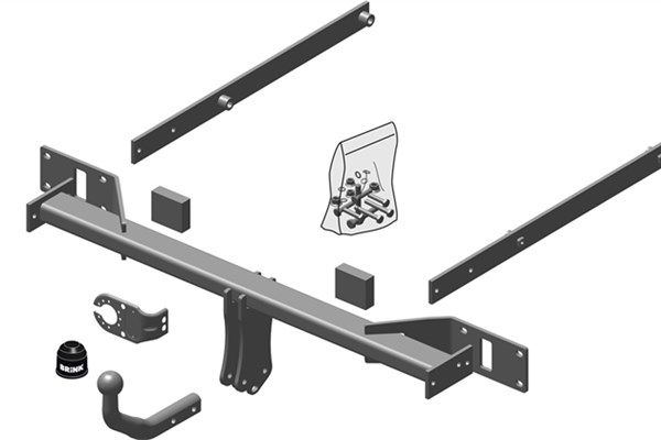 Zestaw zaczepu przyczepy BRINK 517800