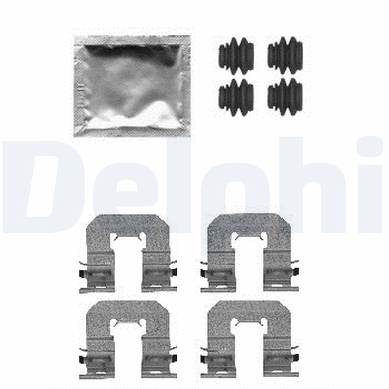 Zestaw akcesoriów, klocki hamulcowe DELPHI LX0605