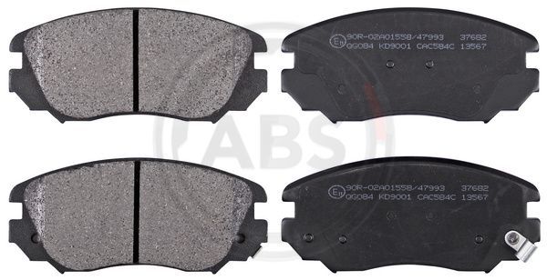 Zestaw klocków hamulcowych, hamulce tarczowe A.B.S. 37682