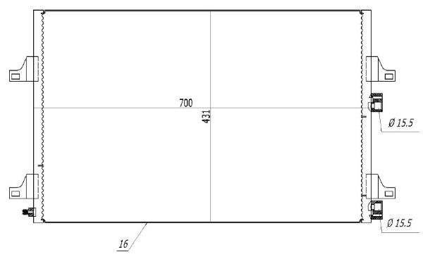 Condensator, climatizare MTR 13054430