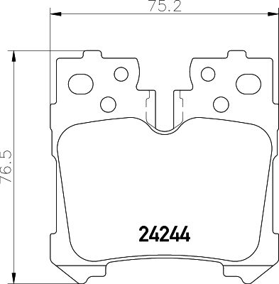 Zestaw klocków hamulcowych, hamulce tarczowe HELLA PAGID 8DB 355 006-651