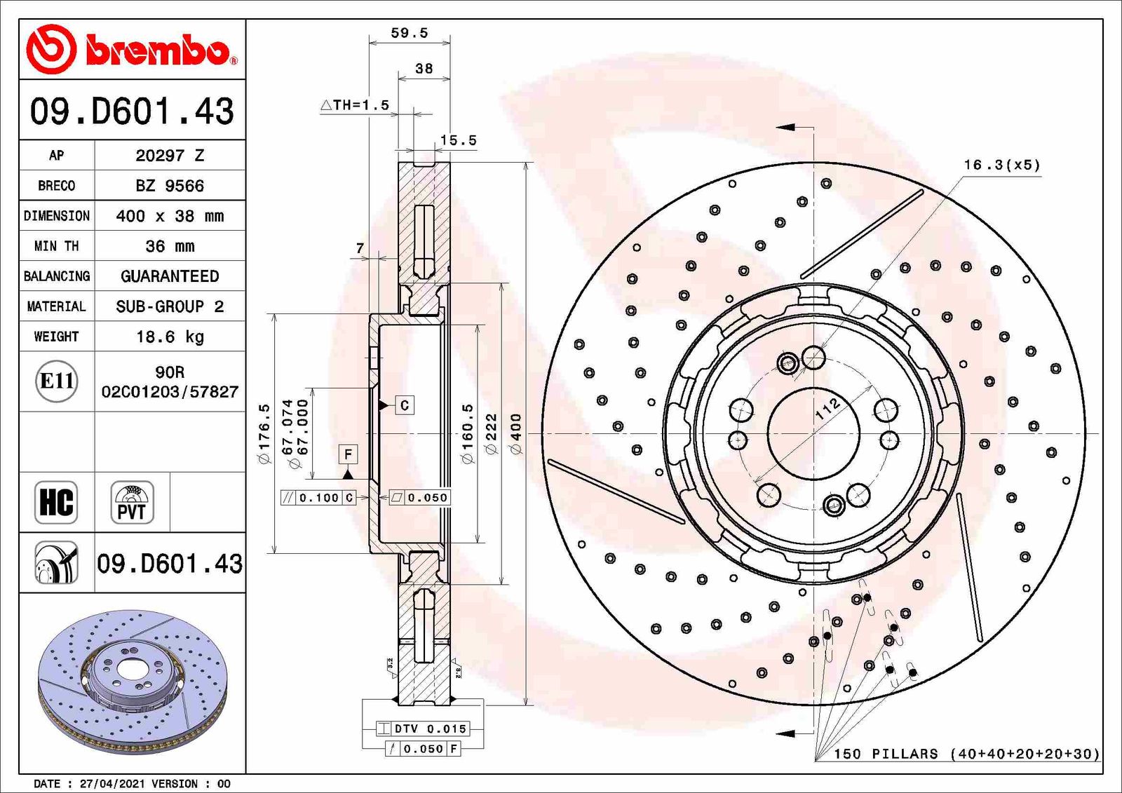 Tarcza hamulcowa AP 20297 Z