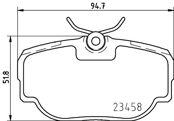 Sada brzdových platničiek kotúčovej brzdy HELLA PAGID 8DB 355 009-541