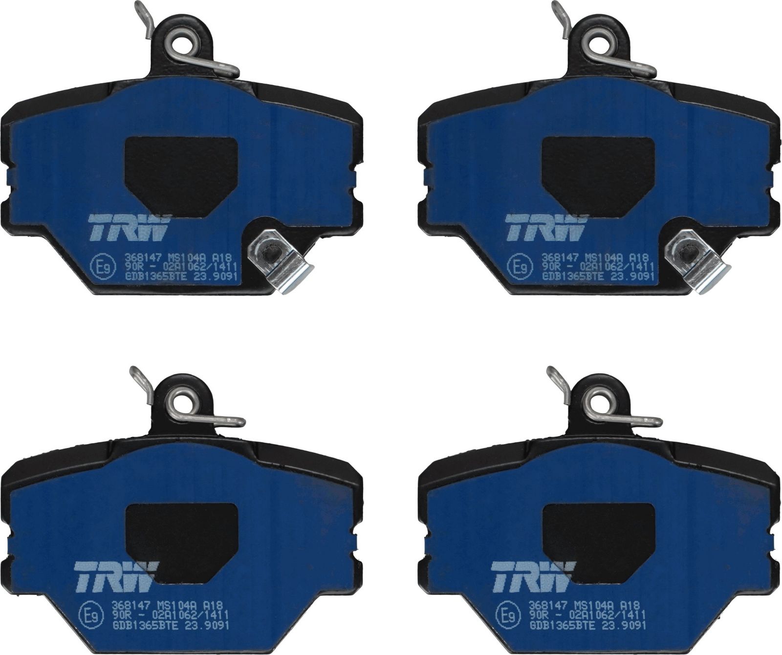 set placute frana,frana disc TRW ELECTRIC BLUE GDB1365BTE