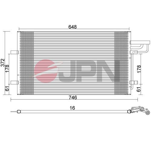 E-shop Kondenzátor klimatizácie JPN 60C9095-JPN