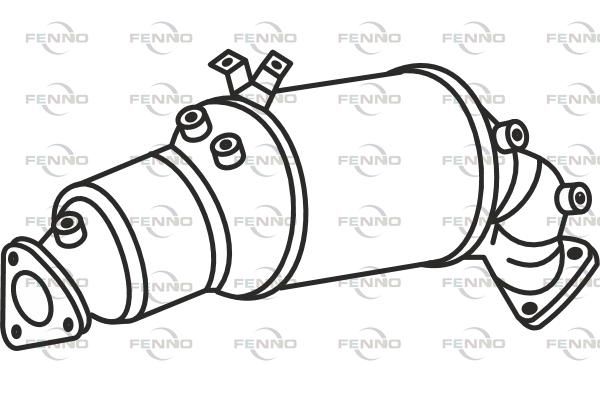 Filtr sadzy / filtr cząstek stałych, układ wydechowy FENNO 4G0254750FX