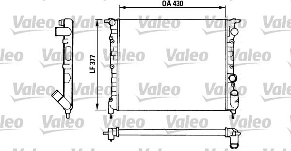 Chłodnica, układ chłodzenia silnika VALEO 883875