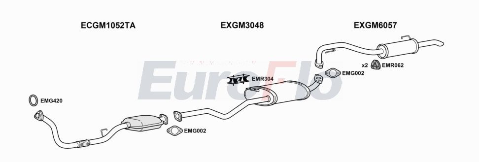 Układ wydechowy EUROFLO VLFRO22D3001E