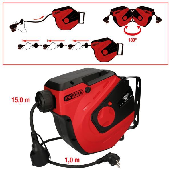 Tambur cabluri KS TOOLS 150.4217