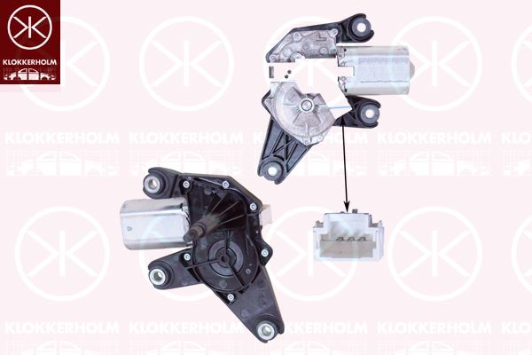 Silnik wycieraczek KLOKKERHOLM 60077170