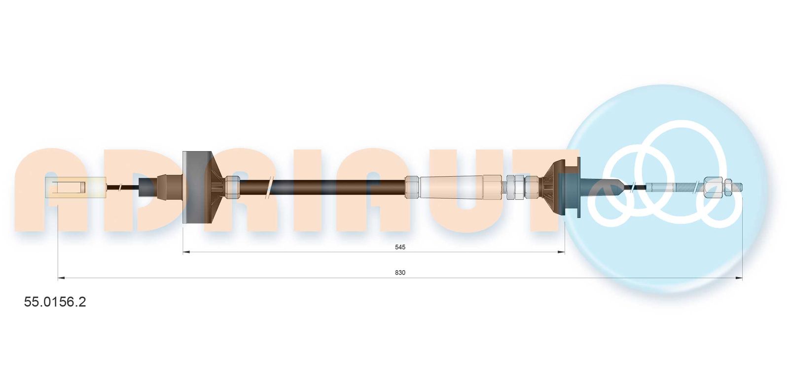 Cablu ambreiaj ADRIAUTO 55.0156.2