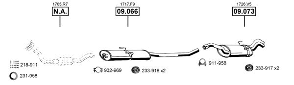 Układ wydechowy ASMET PE080355