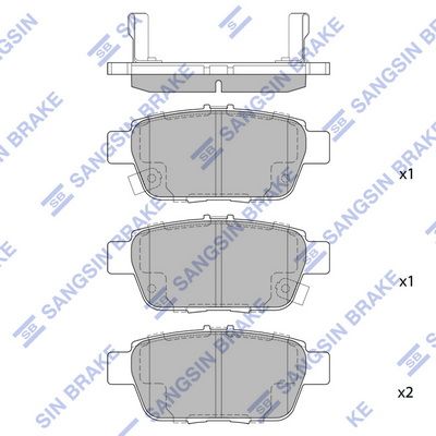 set placute frana,frana disc HI-Q SP1430