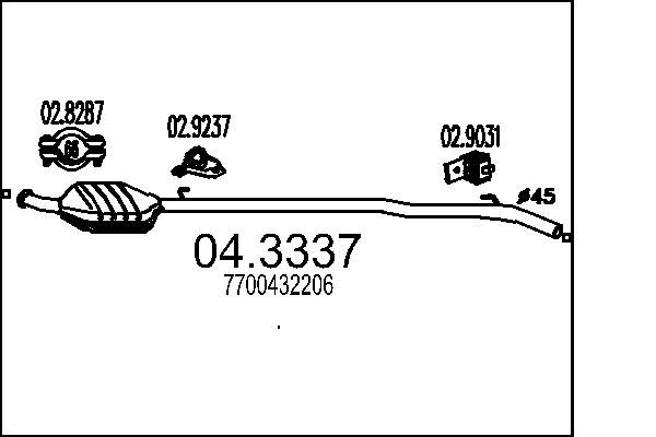 Katalizator MTS 04.3337