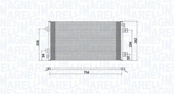 Skraplacz, klimatyzacja MAGNETI MARELLI 350203941000