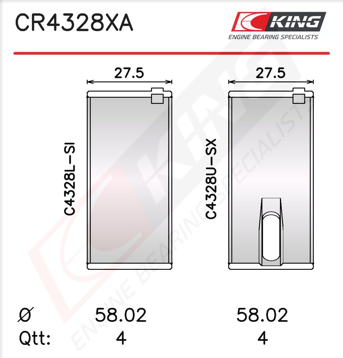 KING CR4328XA025