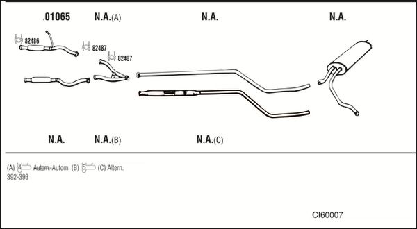 Układ wydechowy WALKER CI60007